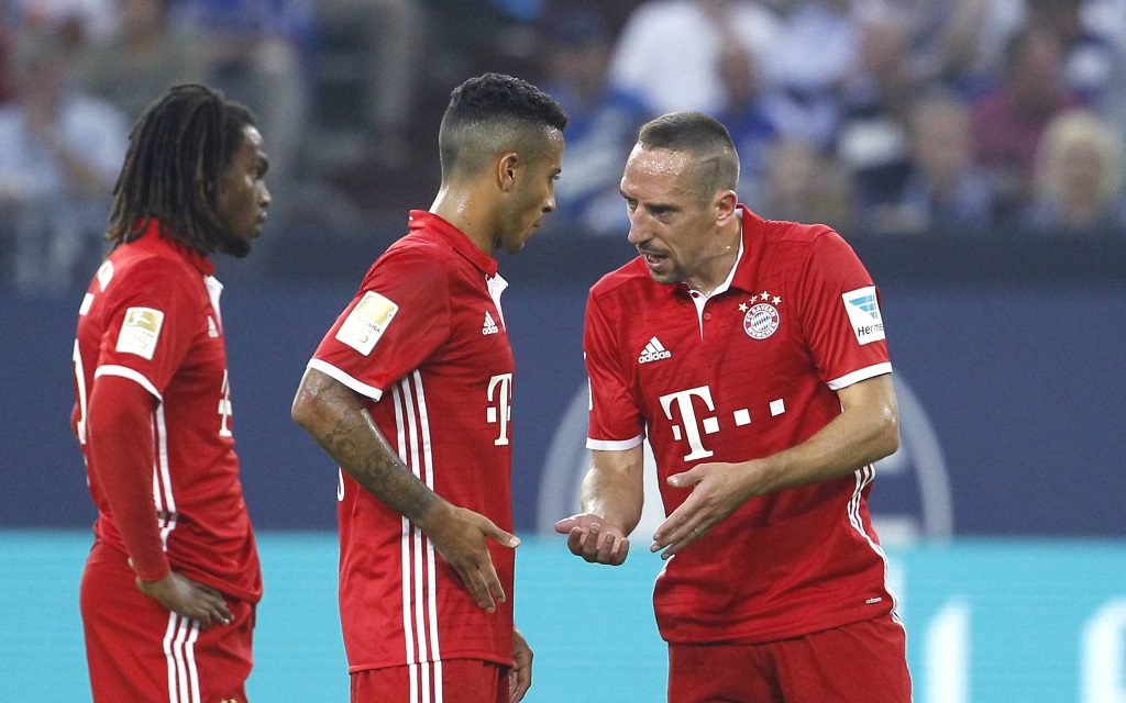 FC Bayern München - Neuzugang Renato Sanches, Thiago und Franck Ribéry