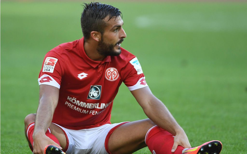 Giulio Donati (FSV Mainz 05) enttäuscht nach dem Fussball Bundesligaspiel 1.FSV Mainz 05 - TSG 1899 Hoffenheim.