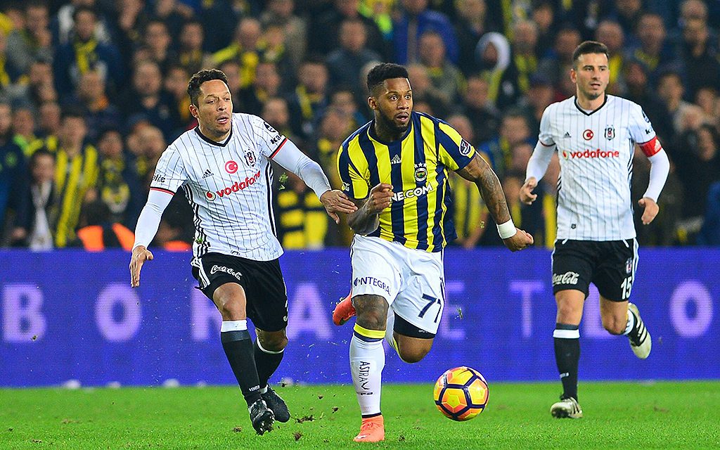 Süper Lig Match zwischen Fenerbahce und Besiktas im Ulker Stadium in Istanbul.