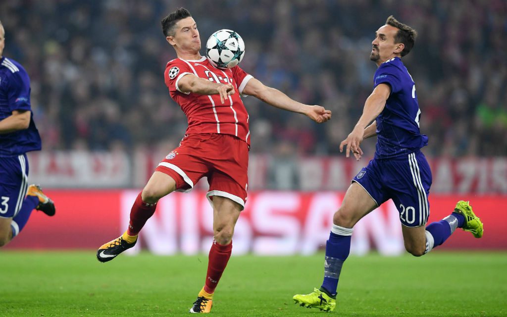 Lewandowski traf im Auftaktmatch gegen Anderlecht per Elfmeter.