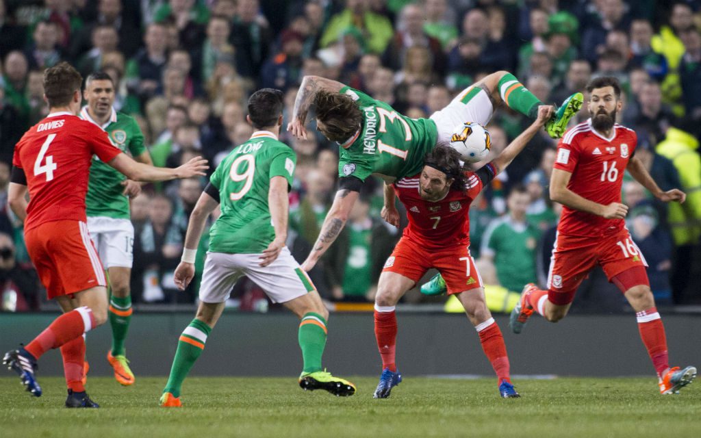 Im Hinspiel trennten sich Irland und Wales torlos.