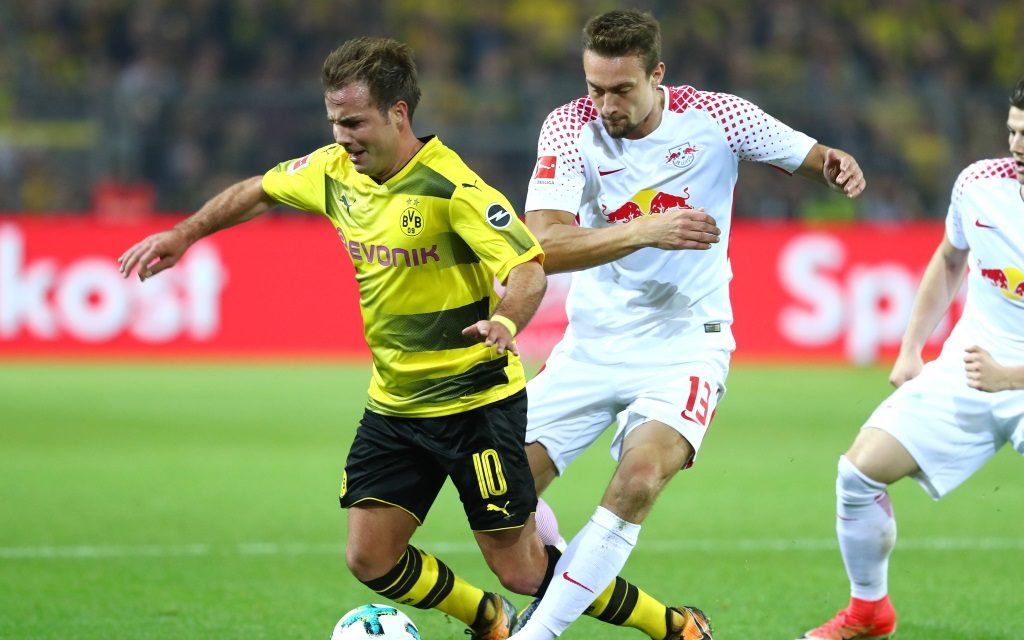 Mario Götze von Borussia Dortmund im Heimspiel gegen RB Leipzig in der Saison 2017/18,