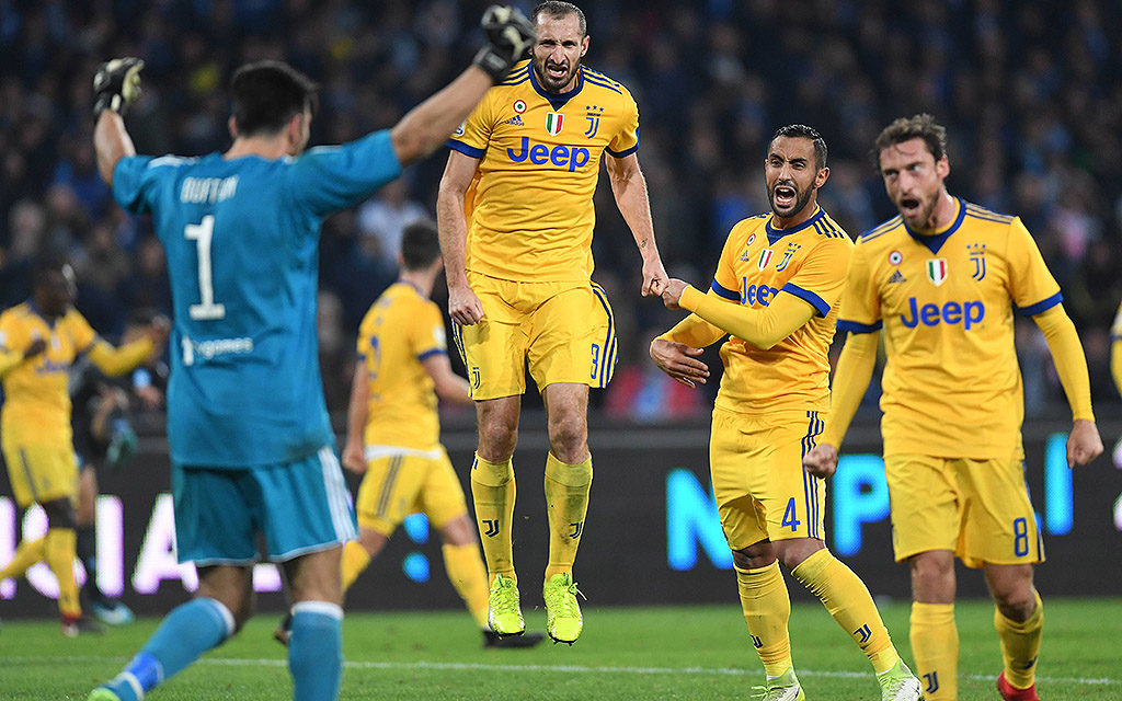 Das Hinspiel gewann Juventus bei Napoli mit 1:0