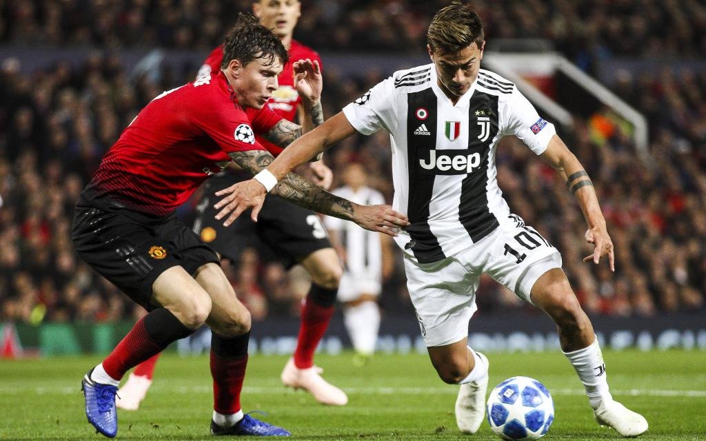 Paulo Dybala im Spiel Manchester United - Juventus Turin.