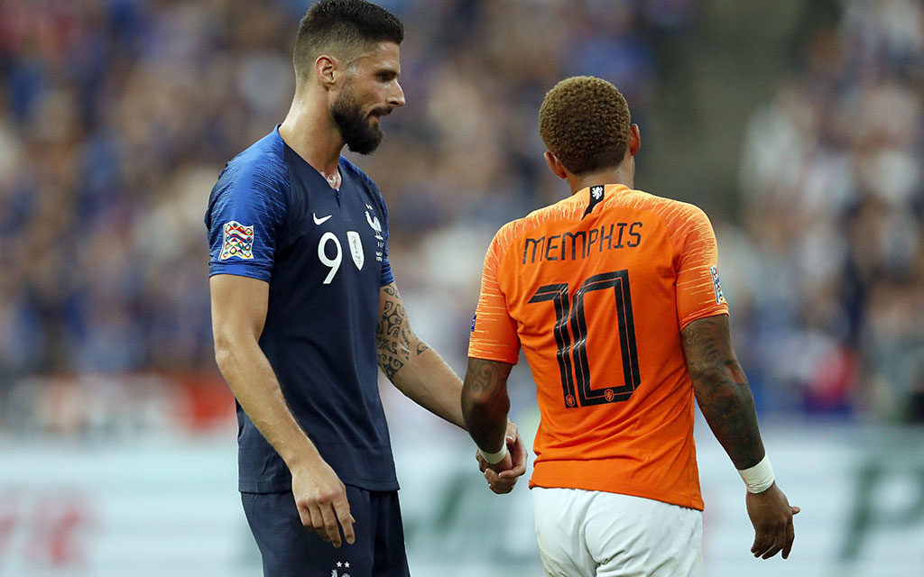 Das Hinspiel gewann Frankreich gegen die Niederlande mit 2:1