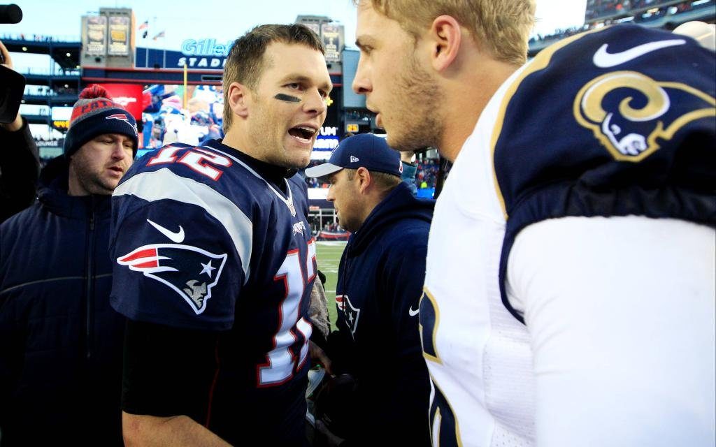 Das Duell der QBs Brady (l.) gegen Goff (r.) ist im Super Bowl ausschlaggebend