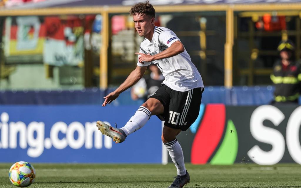 June 27, 2019 - Bologna, Bologna, Italy - Luca Waldschmidt of Germany U21, U 21 during the UEFA UNDER21 Championship match between Germany and Romania at Renato Dall Ara Stadium on June 27,