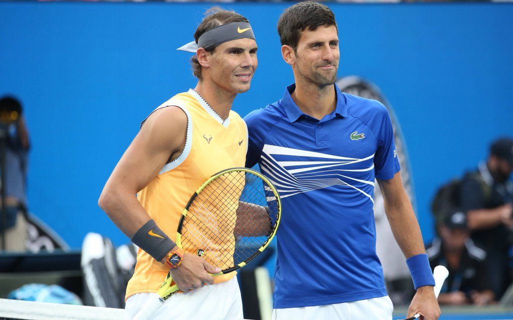 Wollen erneut bei den Australian Open ins Finale: Novak Djokovic (r.) und Rafael Nadal.
