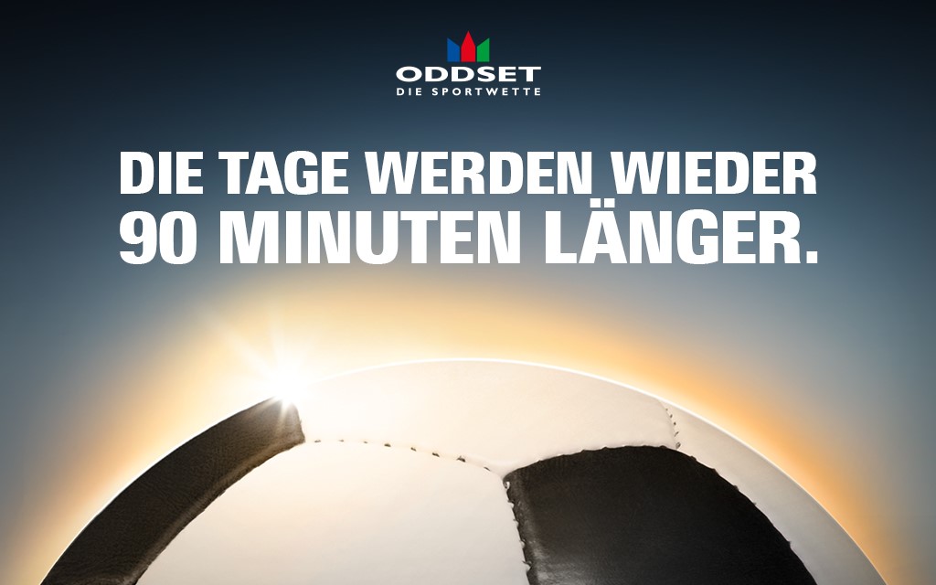 Die Tage werden bei ODDSET - Die Sportwette wider 90 Minuten länger.
