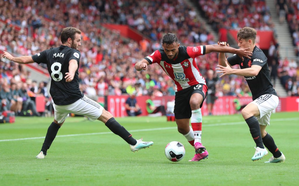 Southampton s Sofiane Boufal during the Premier League match between Southampton and Manchester United, ManU at St Mary s Stadium, Southampton, England on 31 August 2019