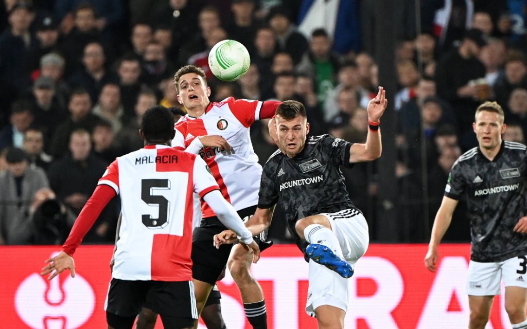Fussball, Herren, Saison 2021/2022, UEFA Europa Conference League Gruppe E, 3. Spieltag, Feyenoord Rotterdam - 1. FC Union Berlin Endstand 3:1