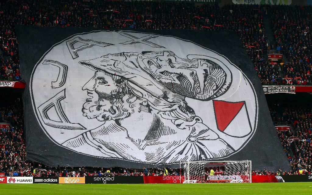 banner of Ajax Amsterdam Fans during the Dutch Eredivisie match of Ajax Amsterdam on january 25, 2015 in Amsterdam, the Netherlands Dutch Eredivisie 2014/2015