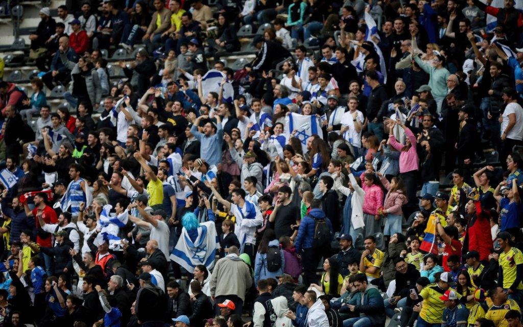 May 21, 2023, La Plata, Buenos Aires, Argentina: Israel Fans seen during a match between Israel and Colombia as part of World Cup u20 Argentina 2023 - Group C at Estadio Unico Diego Armando Maradona
