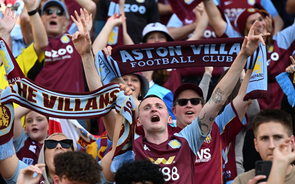 SOCCER ASTON VILLA LEEDS, Fans are seen during the soccer match between Aston Villa and Leeds United at Suncorp Stadium in Brisbane, Sunday, July 17, 2022.